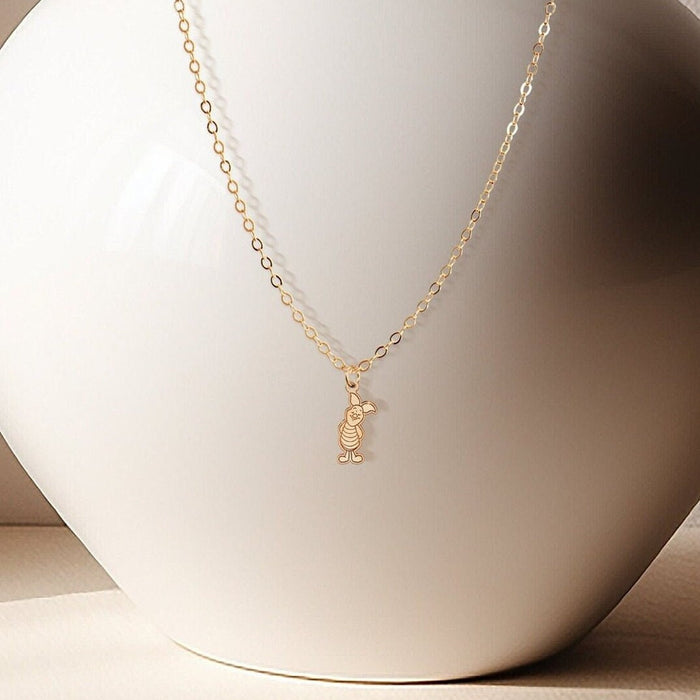 Piglet Necklace Whimsical