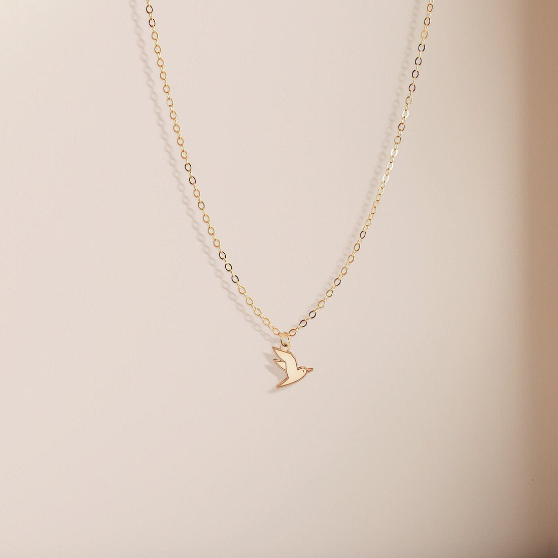 Seagull Necklace Delicate
