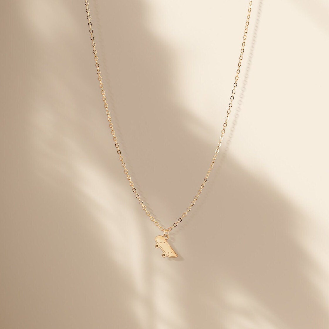 Skateboard Sneaker Pendant Necklace