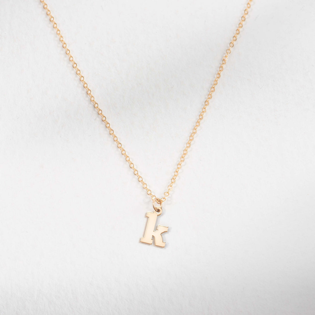 Lowercase Initial Necklace