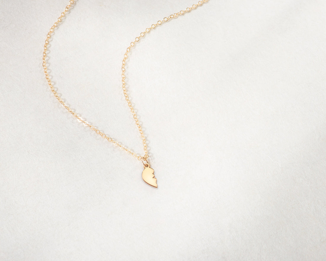 Half Heart Charm Necklace
