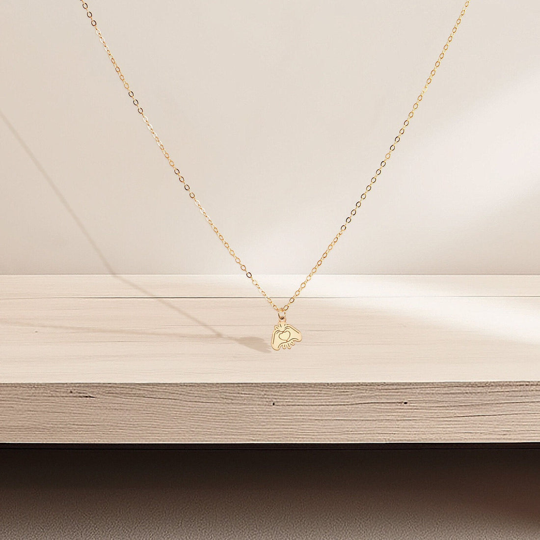 Heart Hands Necklace