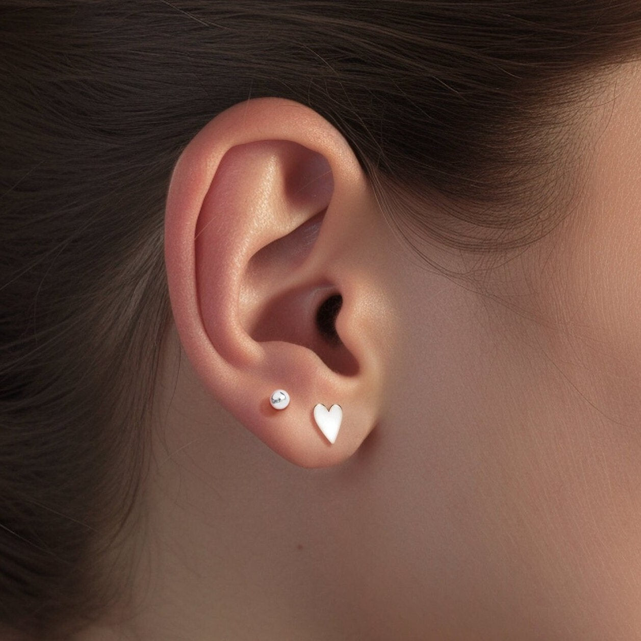 Heart Stud Earrings