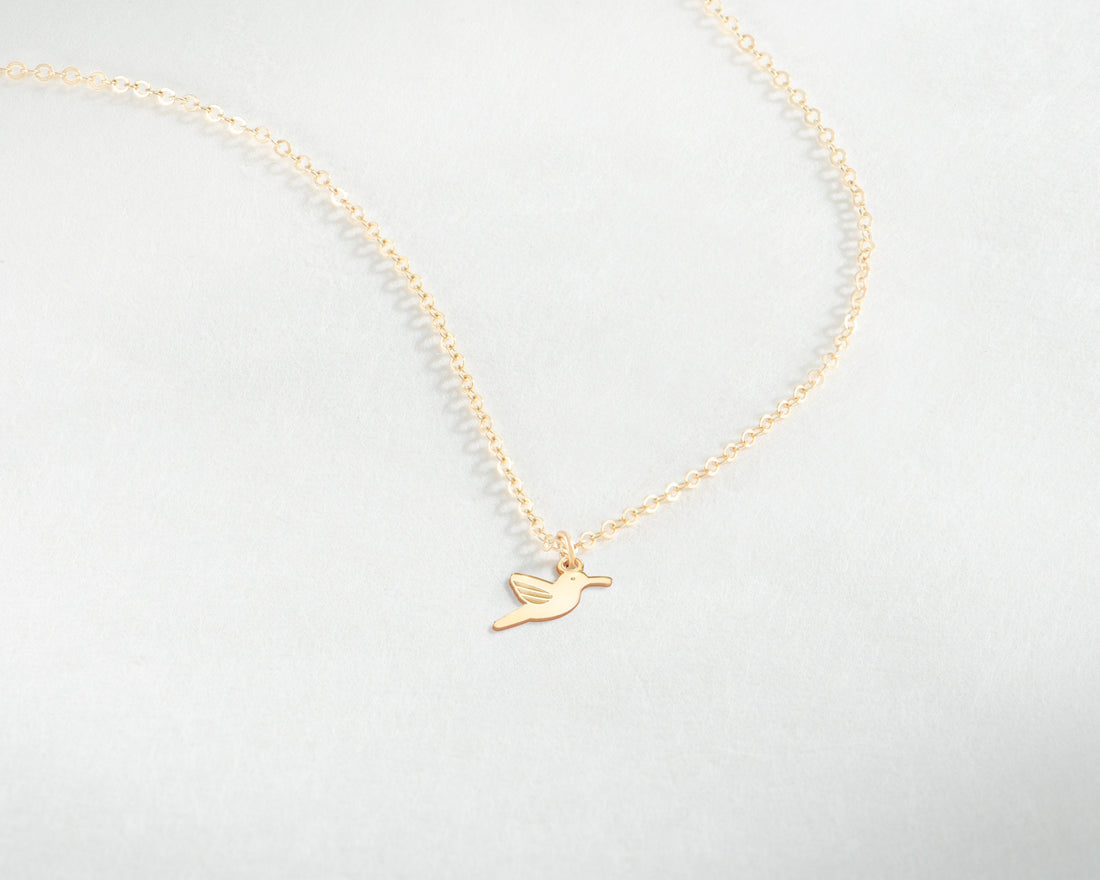 Dainty Hummingbird Necklace