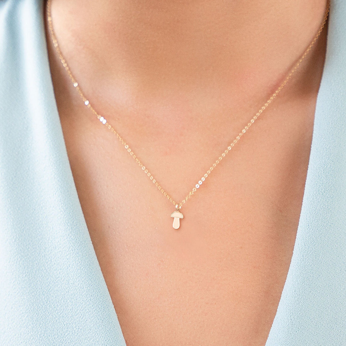 Mushroom Pendant Necklace