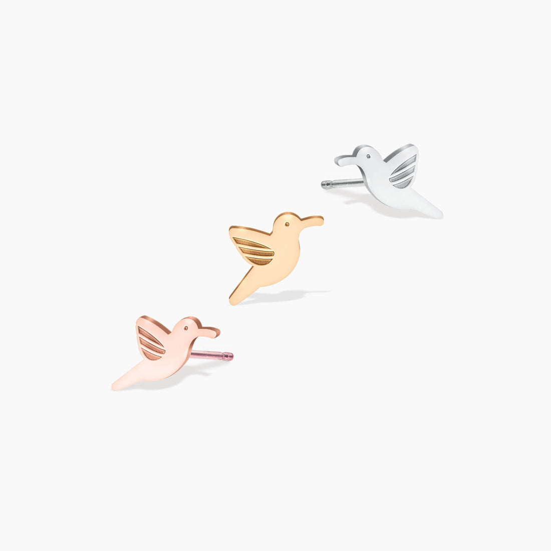 Dainty Hummingbird Stud Earrings