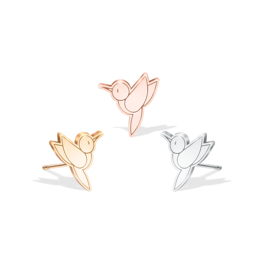 Hummingbird Earrings Gold