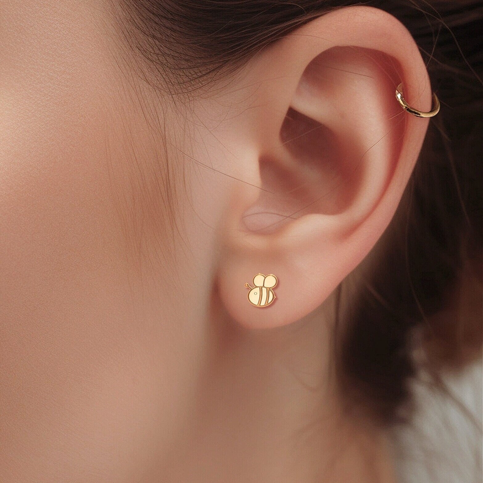 Cute Bumblebee Stud Earrings