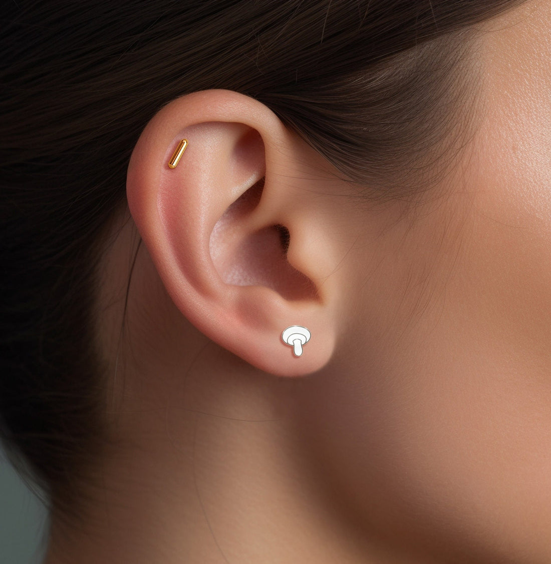 Dainty Mushroom Earrings