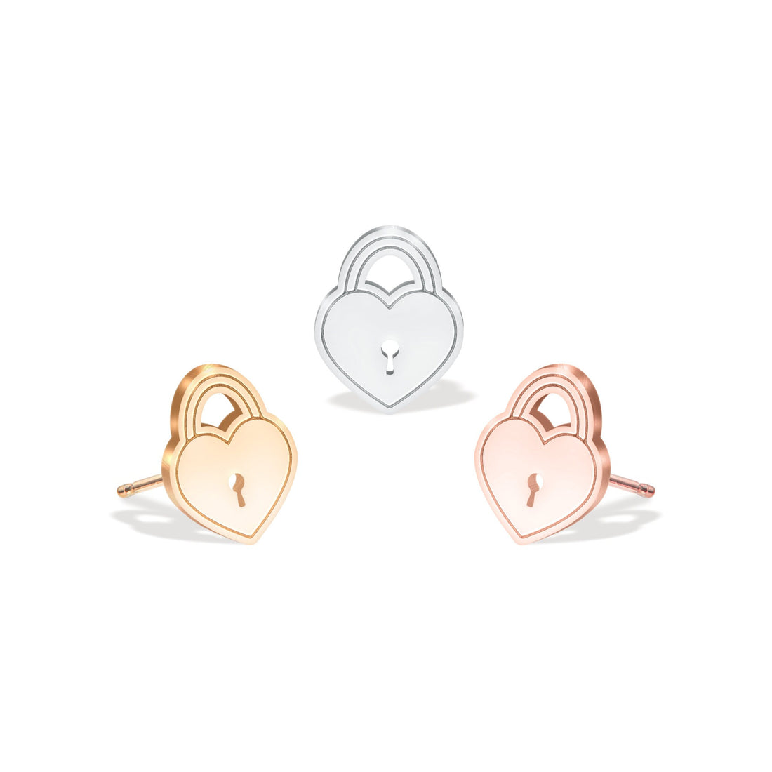 Heart Lock Earrings