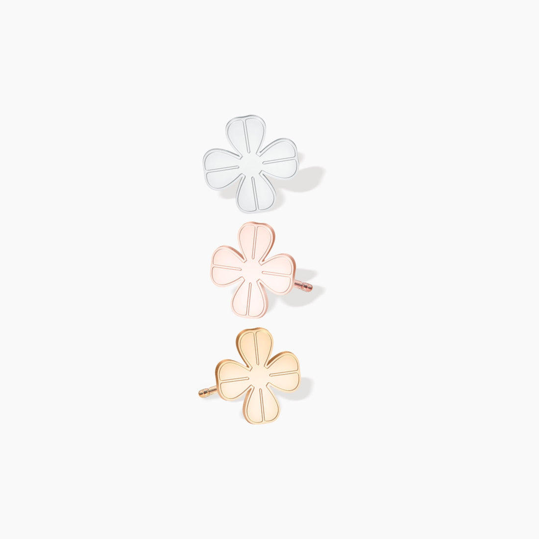 Four Leaf Clover Stud Earrings