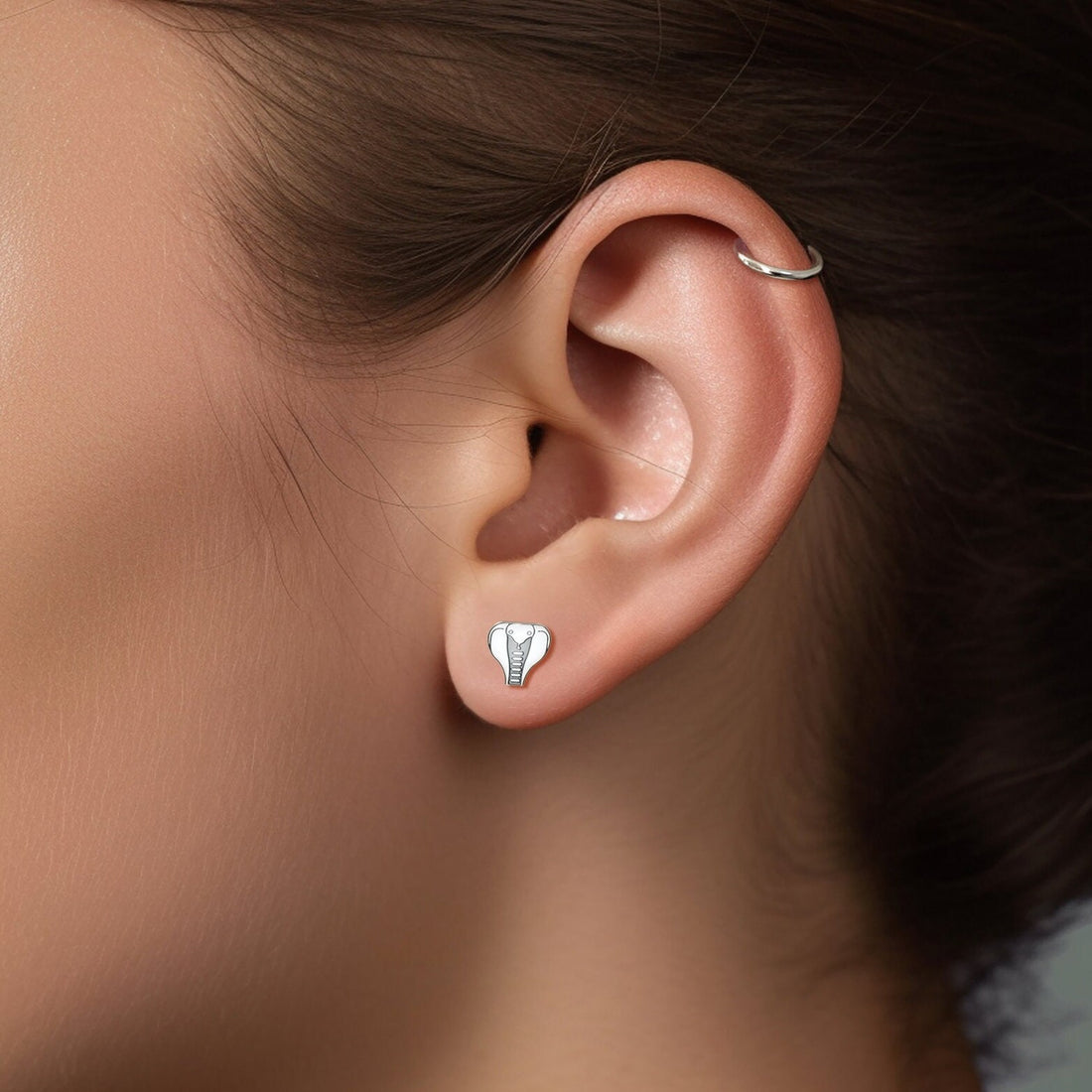 Cobra Snake Stud Earrings
