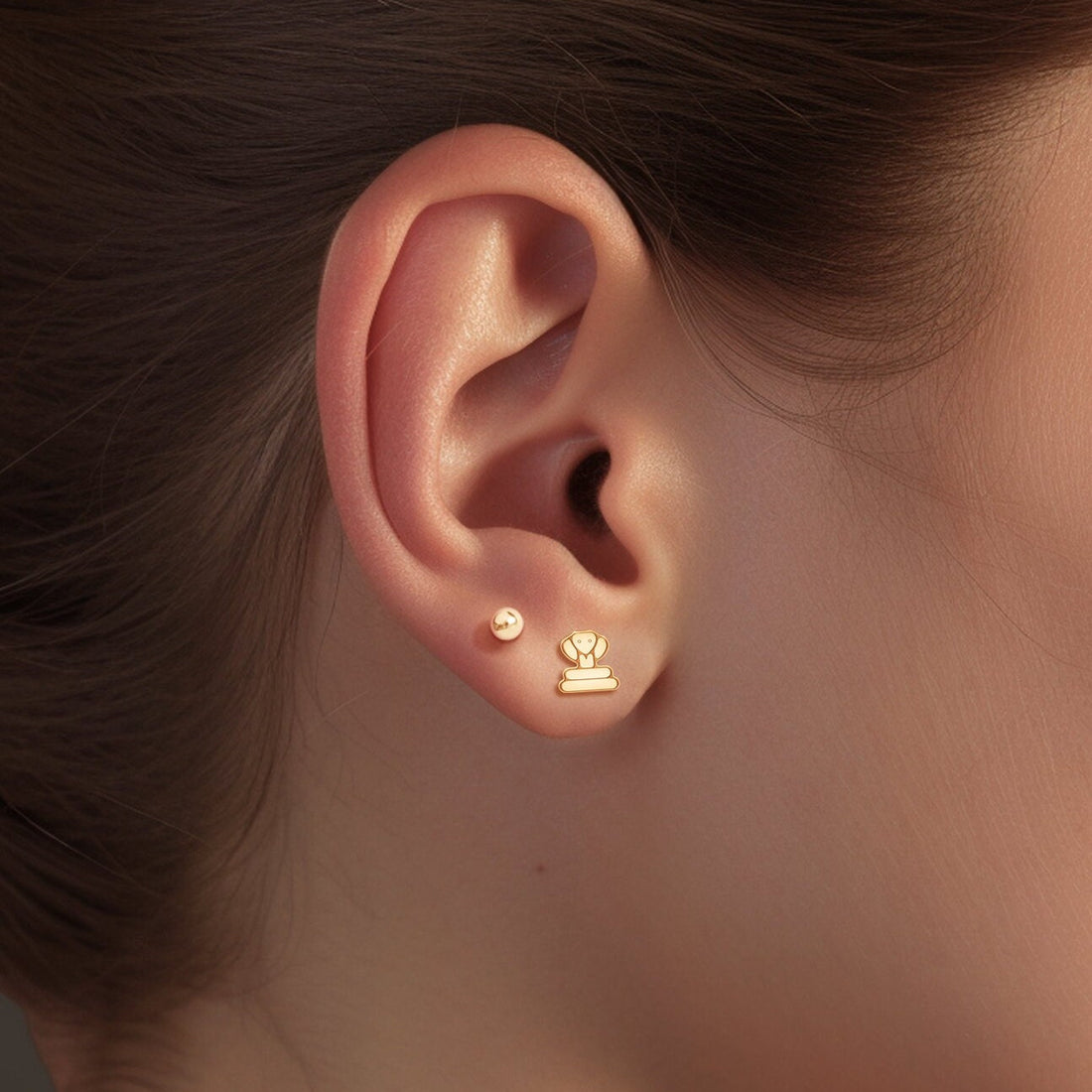 Cobra Stud Earrings