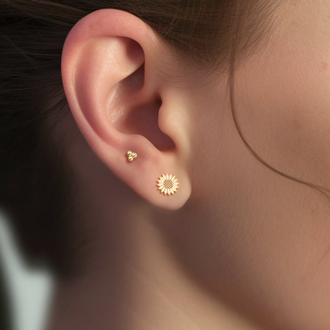 Sunflower Stud Earrings