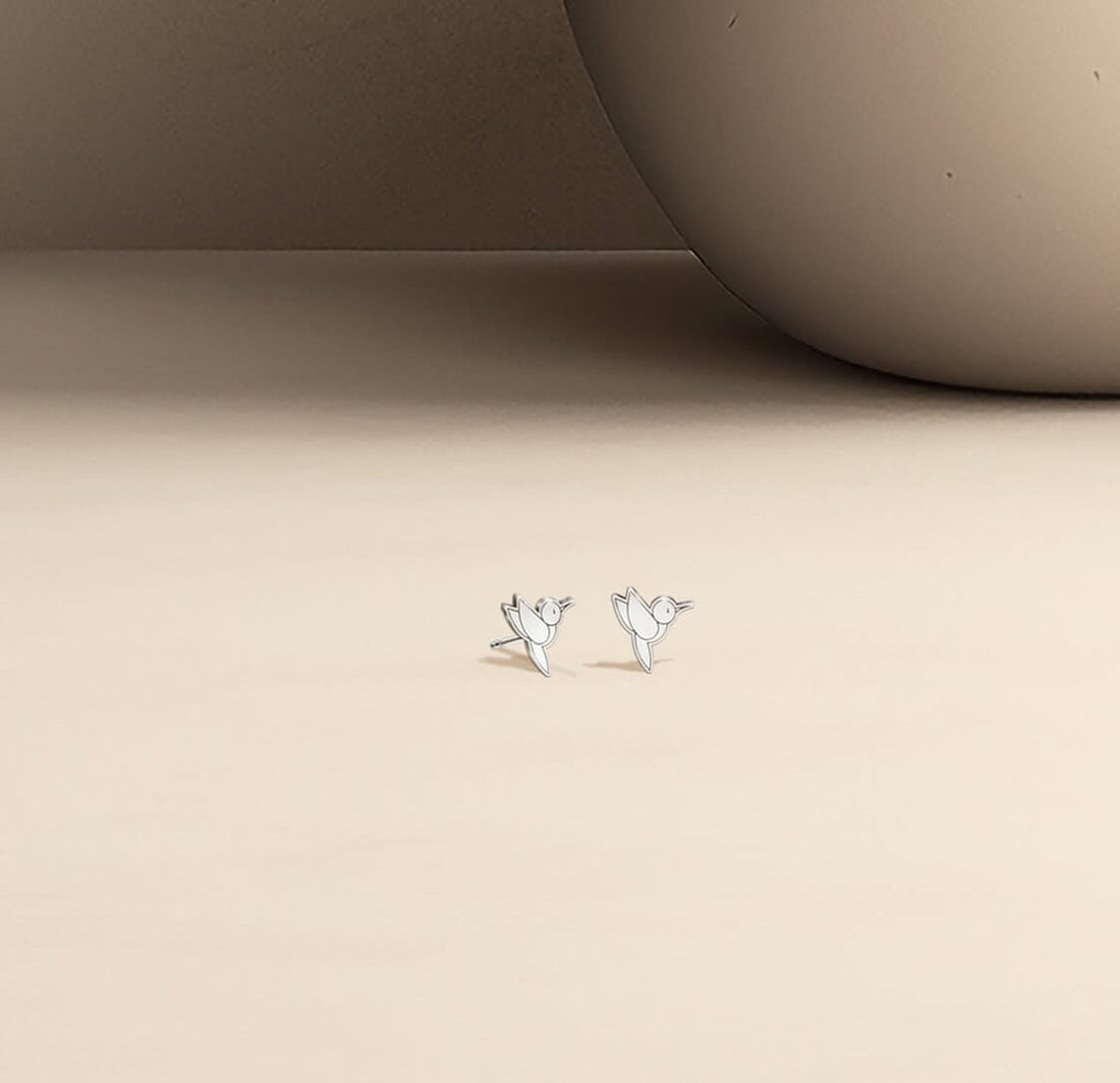 Hummingbird Earrings Gold