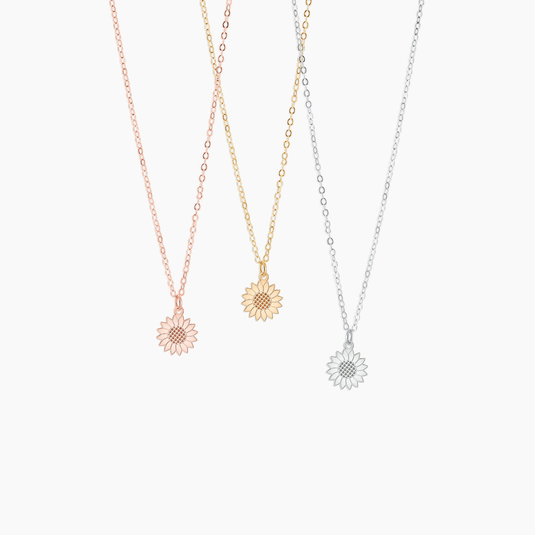 Sunflower Charm Necklace