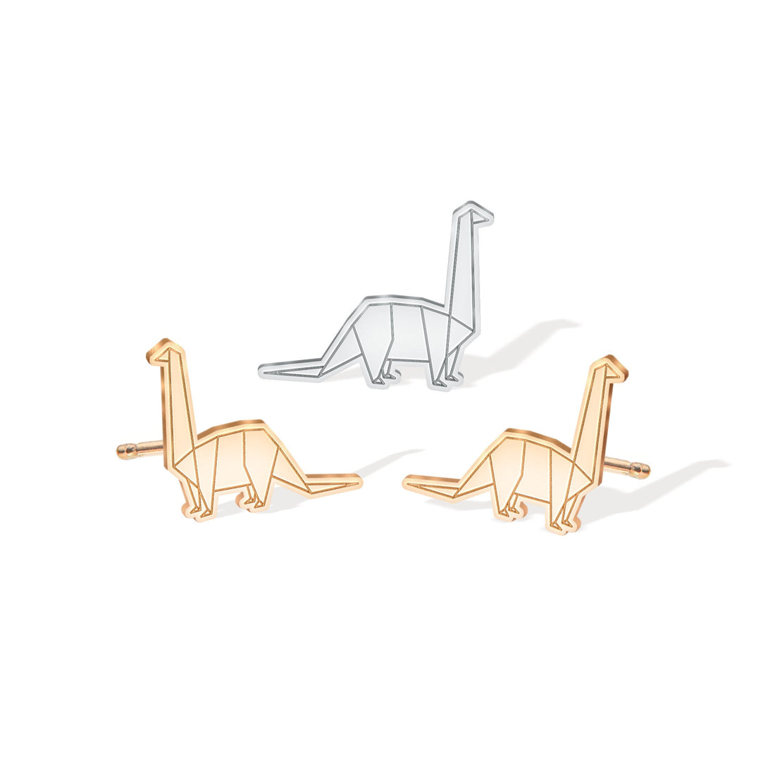 Origami Brachiosaurus Earring