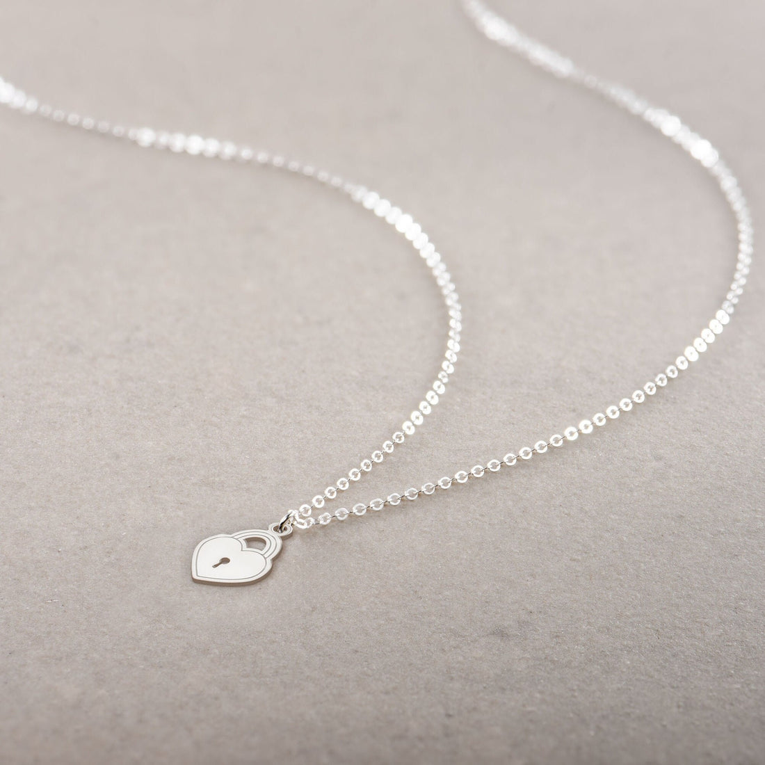 Heart Lock Pendant Necklace