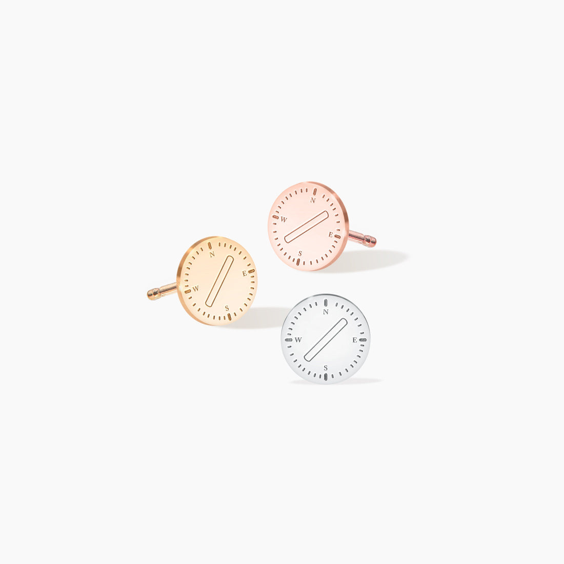 Compass Earrings Dainty