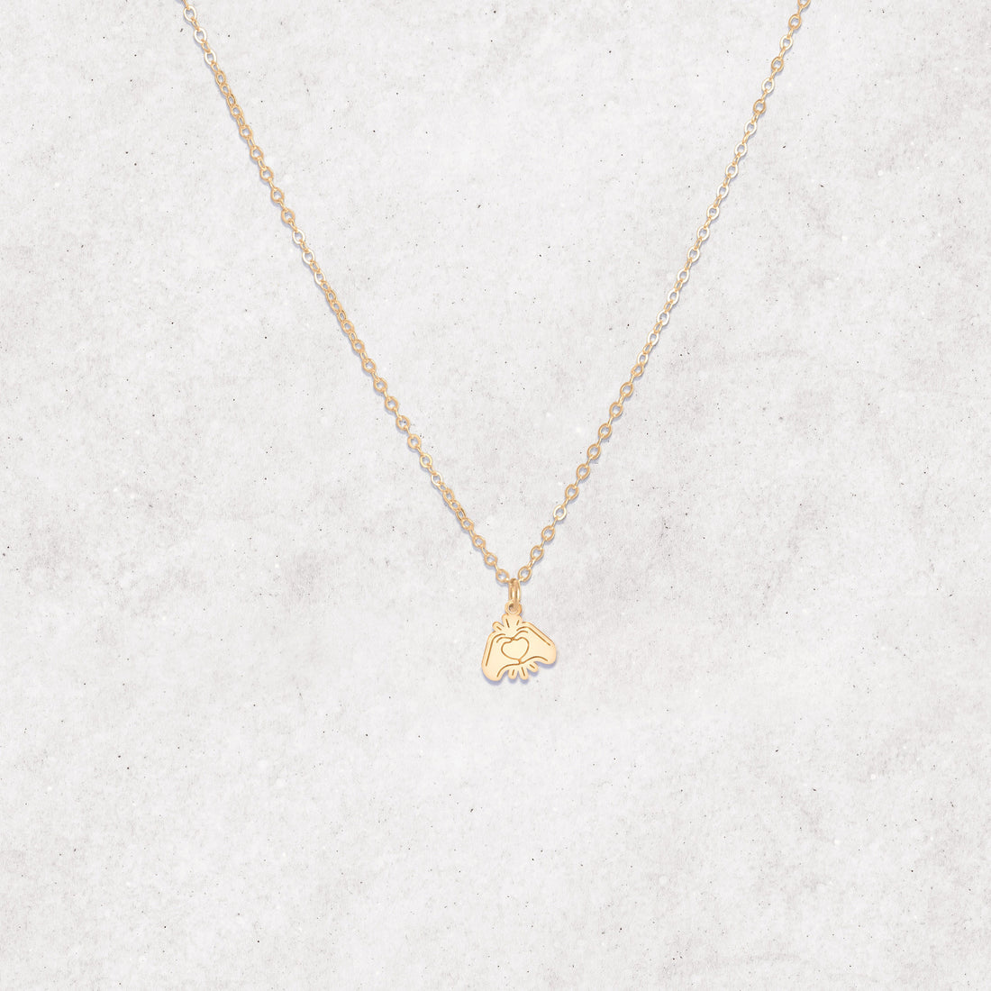 Heart Hands Necklace