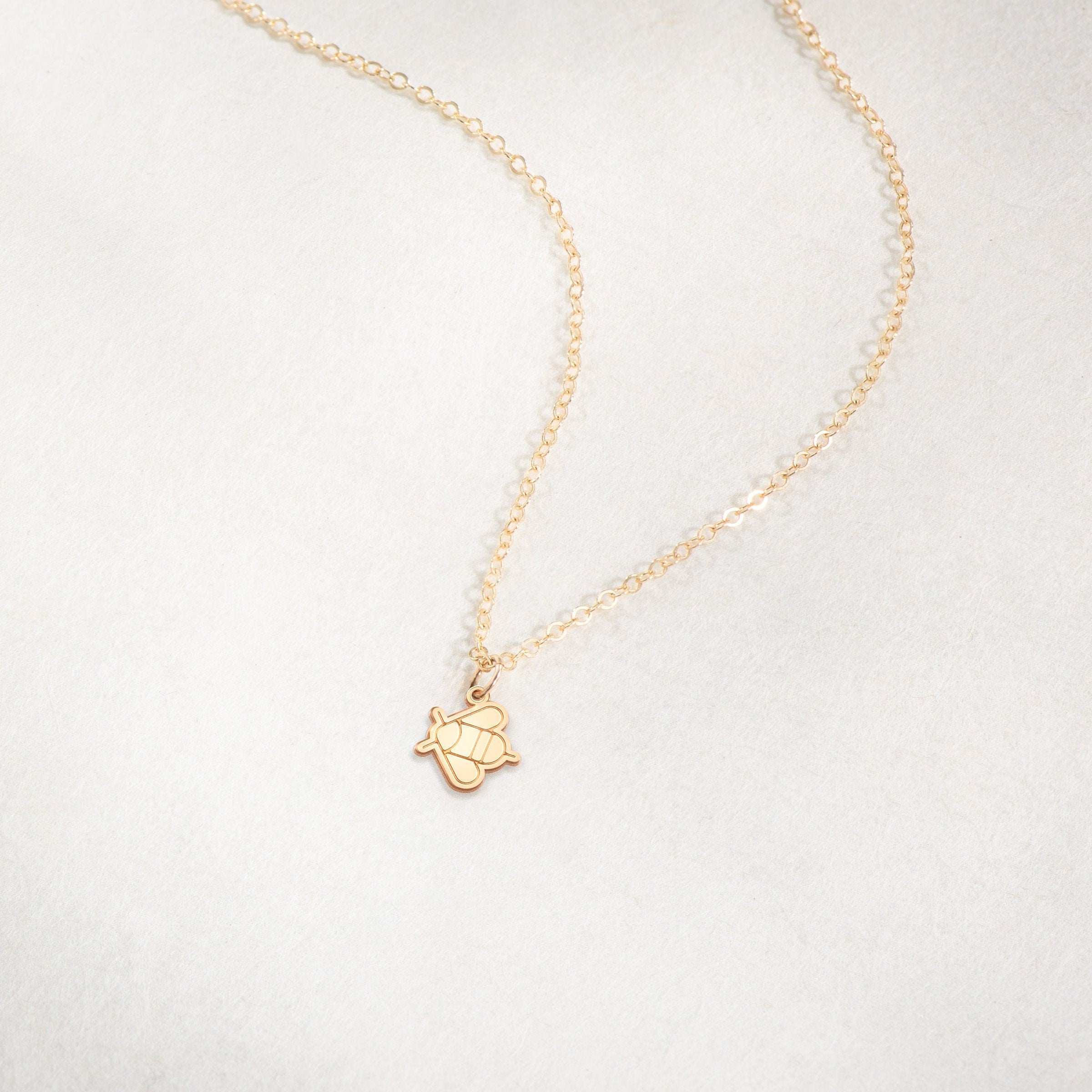 Gold Bee Necklace