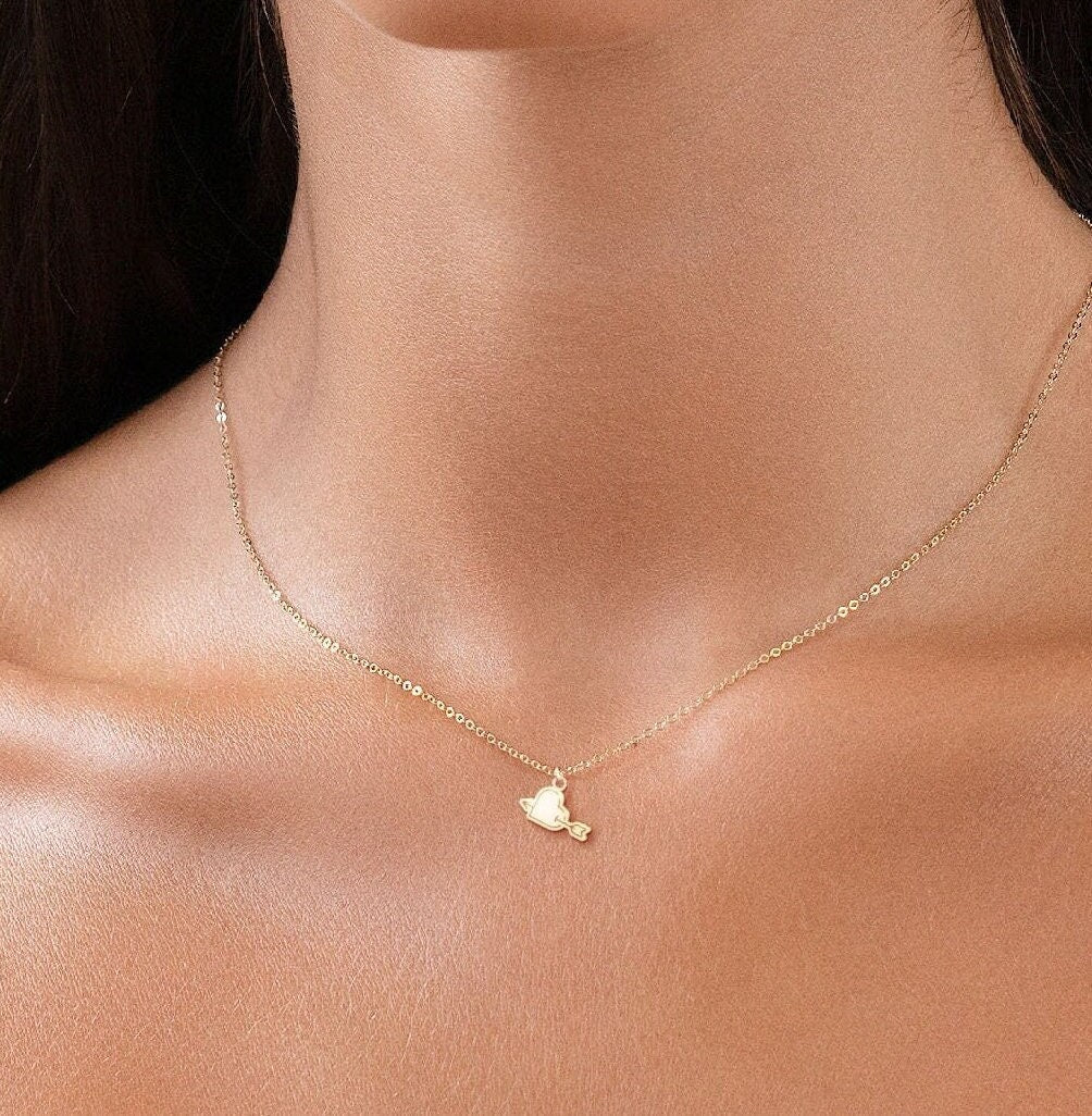 Heart With Arrow Necklace