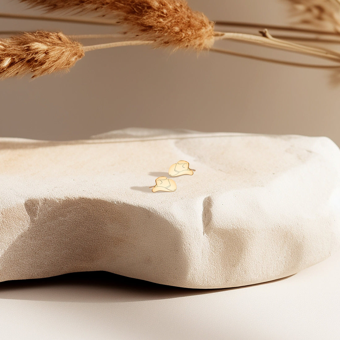 Cowboy Hat Stud Earrings