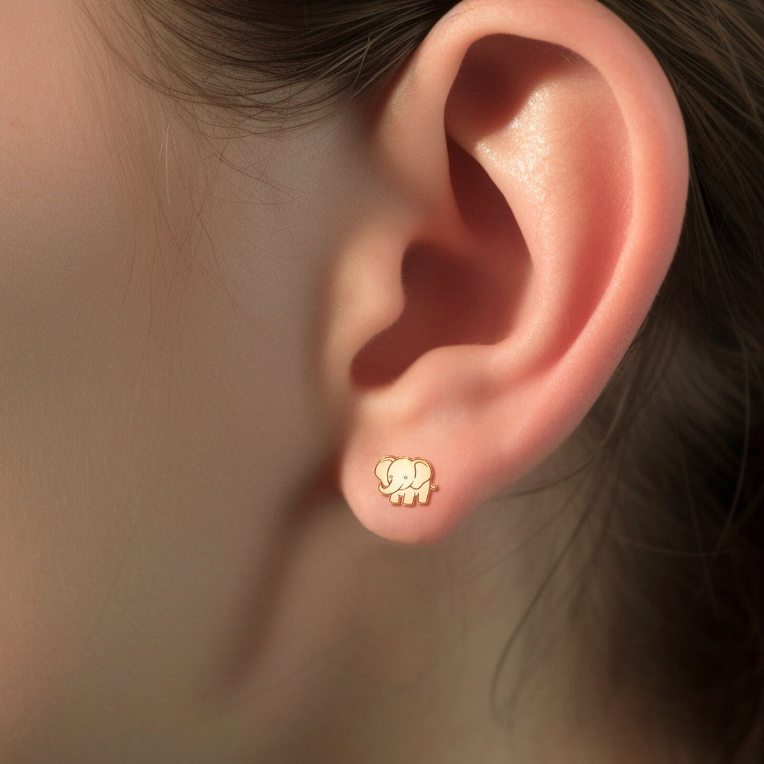 Elephant Stud Earrings