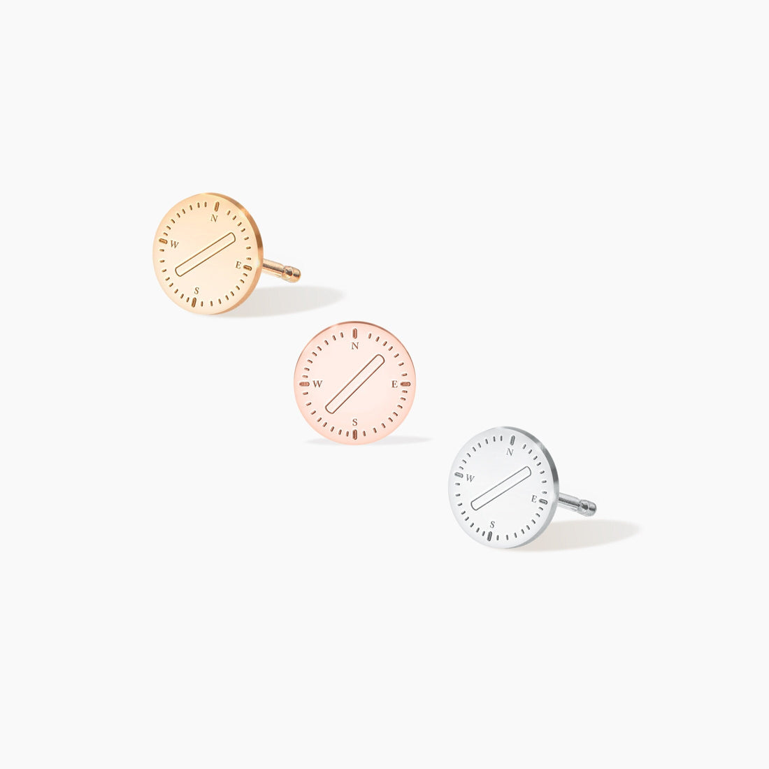 Compass Stud Earrings