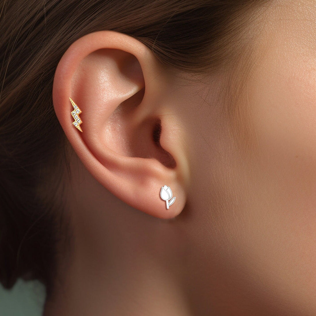Tulip Flower Earrings