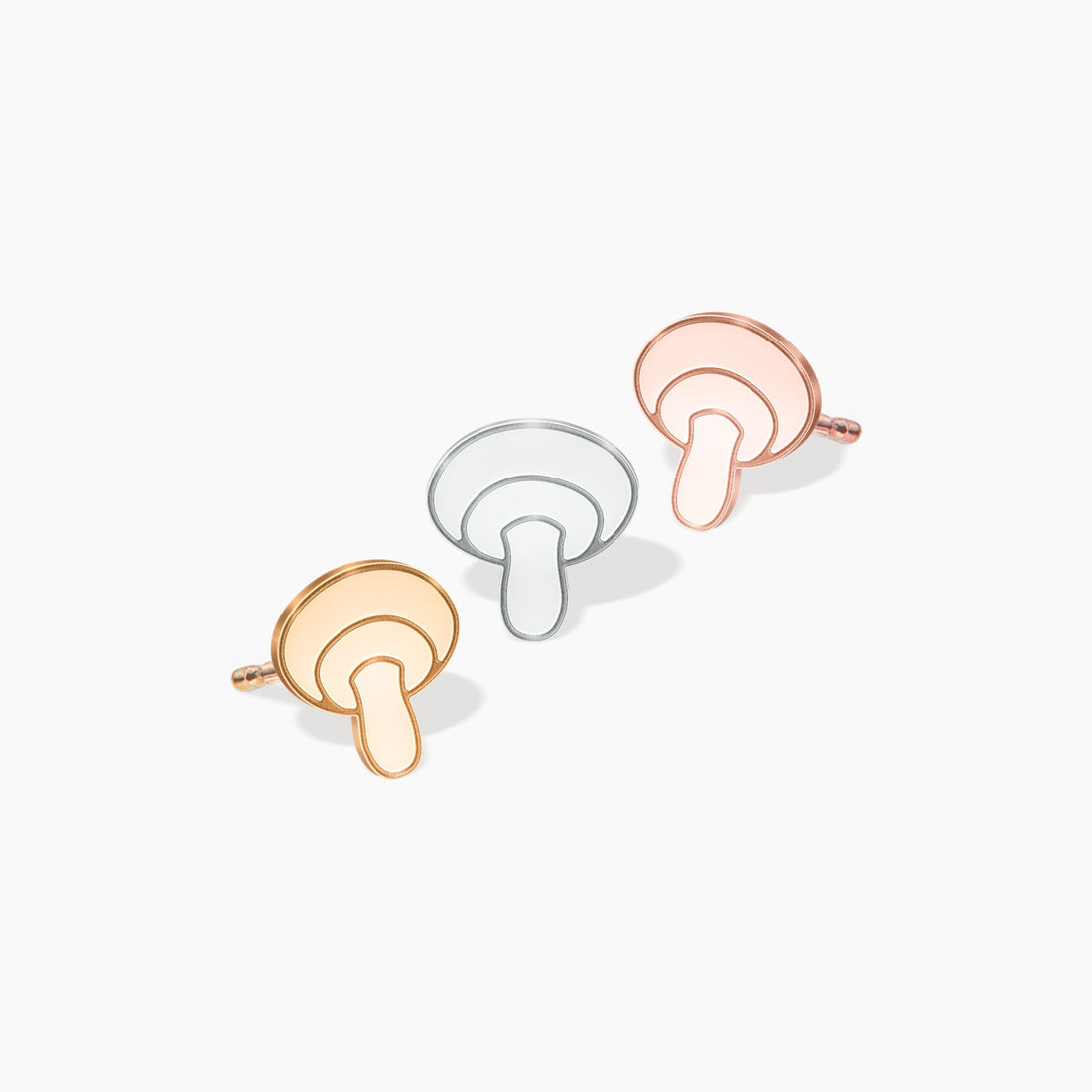 Charming Mushroom Stud Earrings