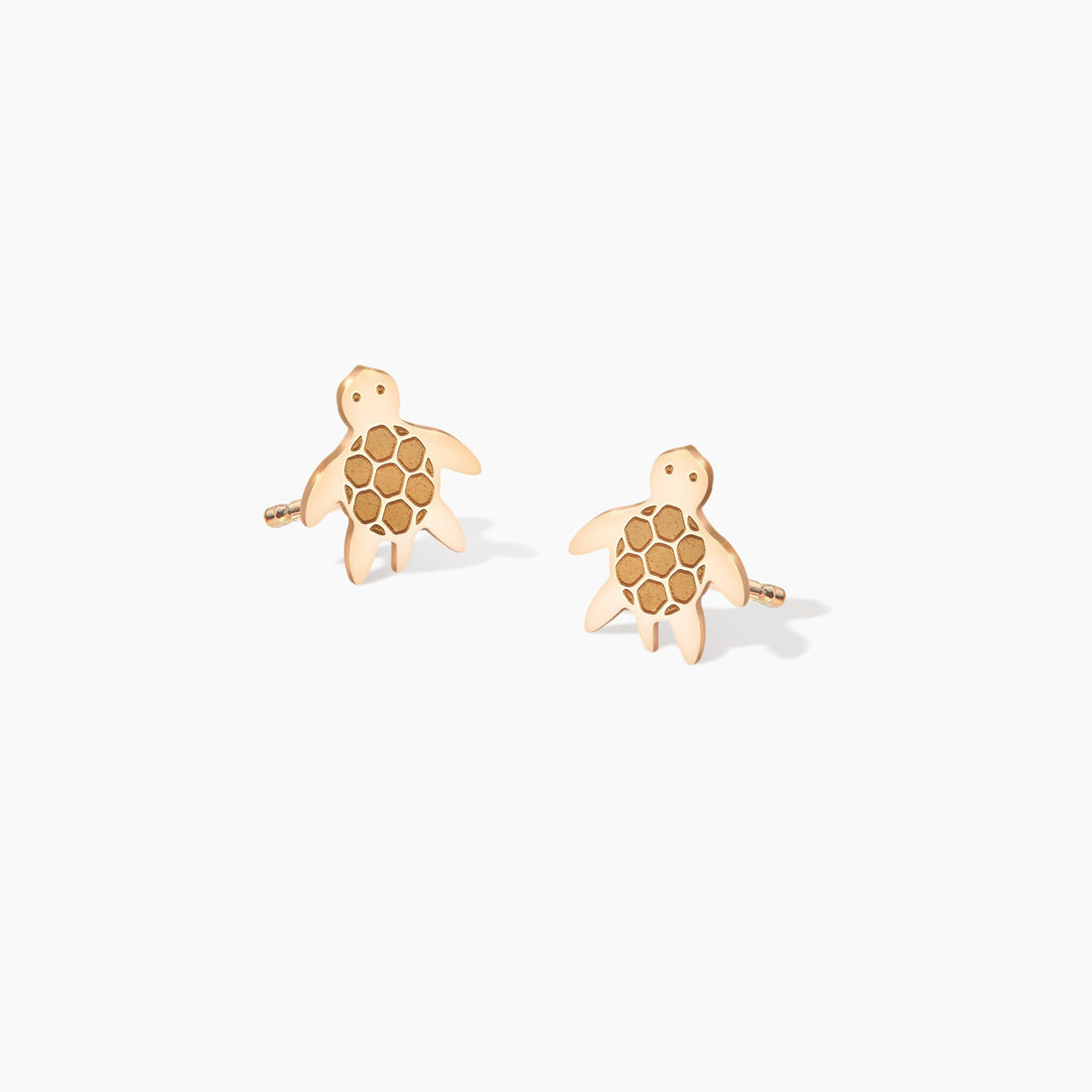 Turtle Charm Stud Earrings