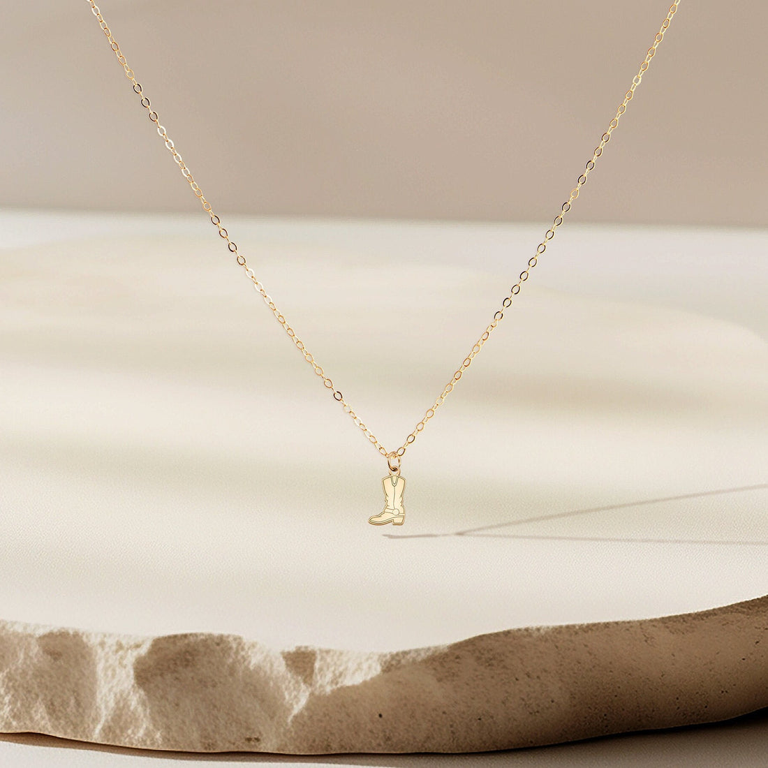 Cowboy Boot Charm Necklace
