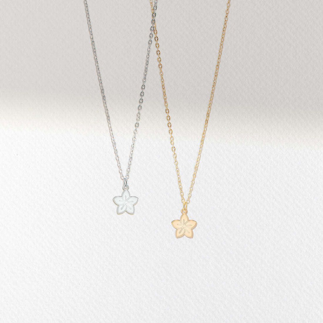 Plumeria Flower Pendant Necklace