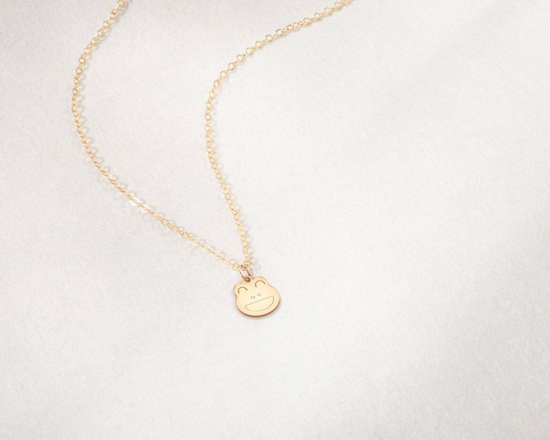 Frog Laughing Pendant Necklace