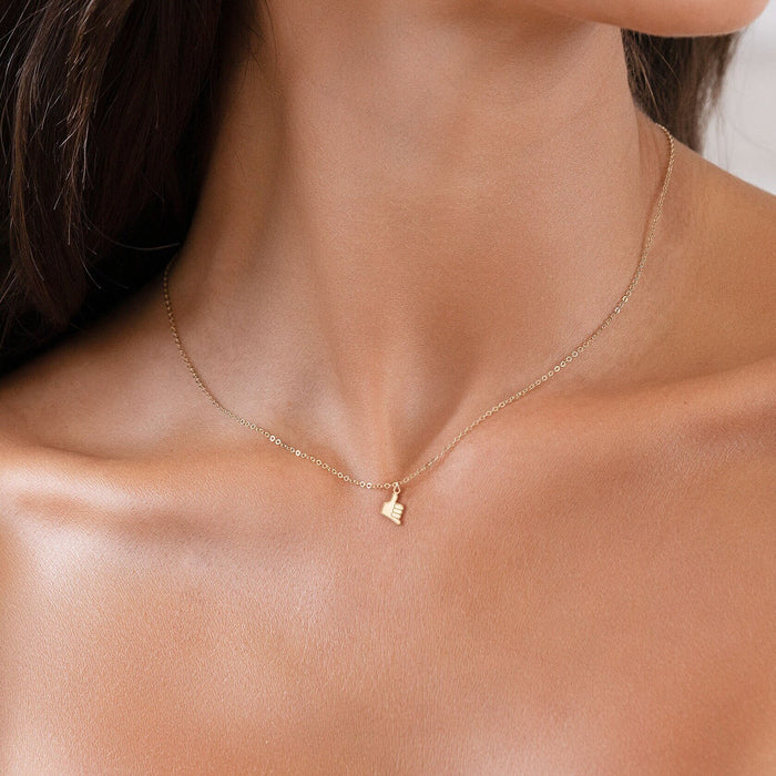 Surf S Up Shaka Hand Charm Necklace