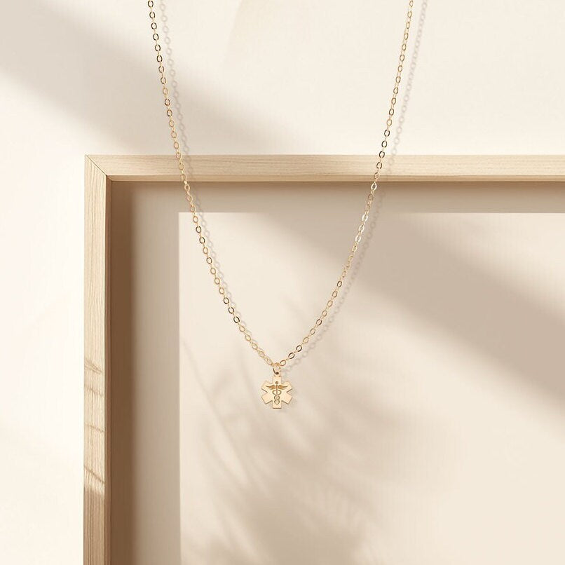 Dainty Caduceus Necklace