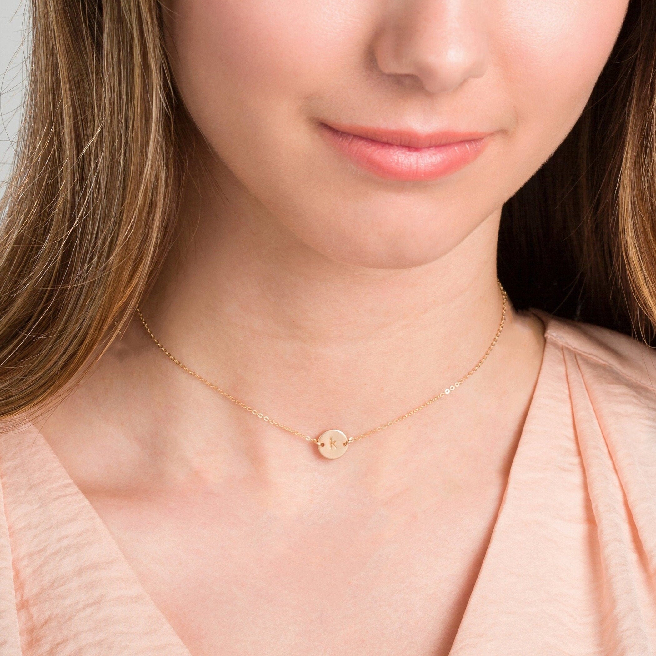 K Initial Necklace