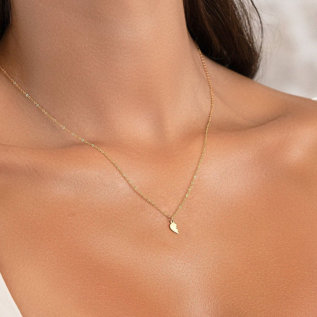 Half Heart Charm Necklace