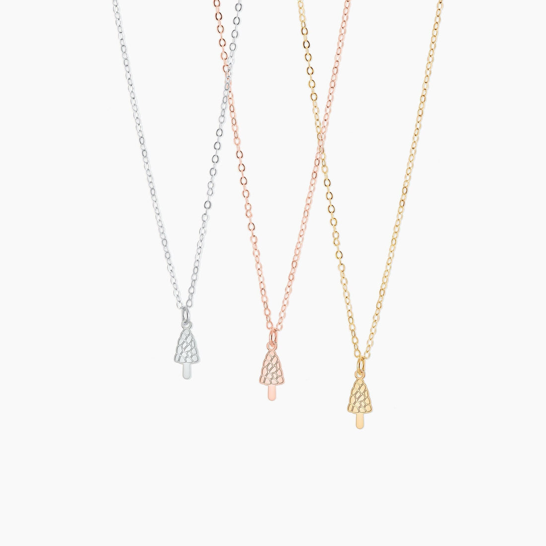 Morel Mushroom Necklace