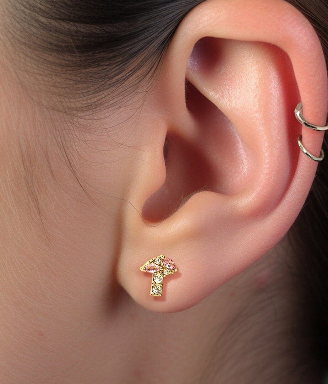 Mushroom Stud Earrings