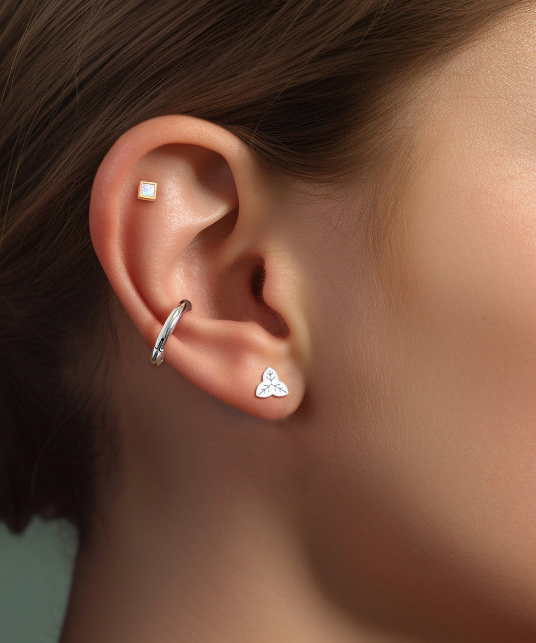 Four Leaf Clover Stud Earrings