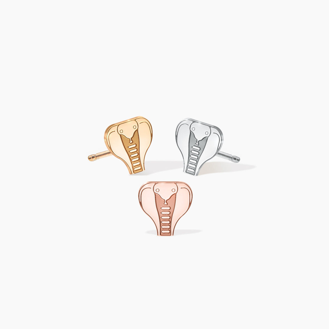 Cobra Snake Stud Earrings