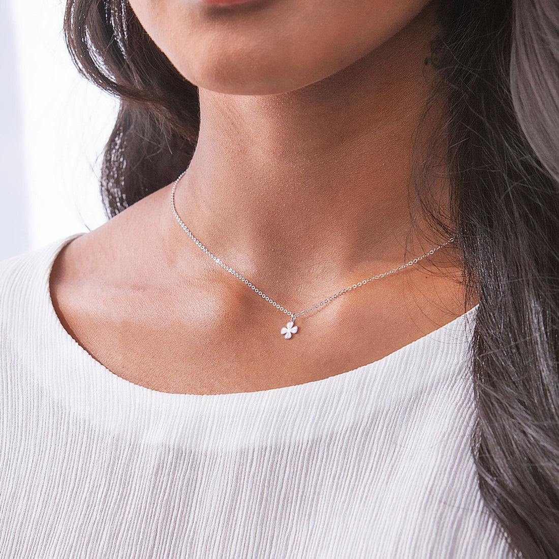 Four-Leaf Clover Pendant Necklace