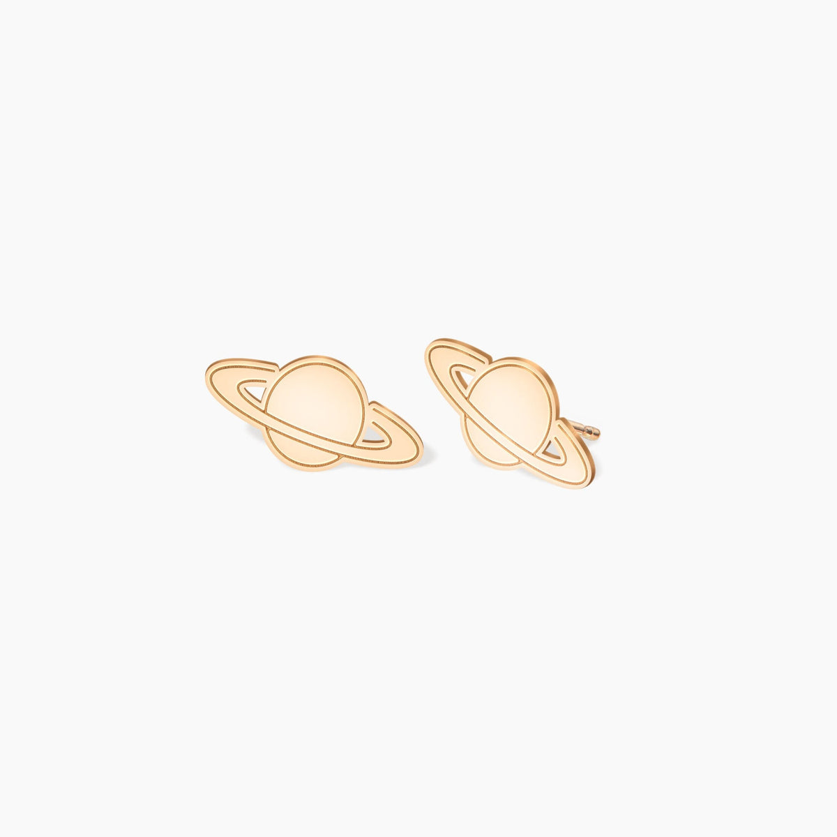 Saturn Charm Stud Earrings