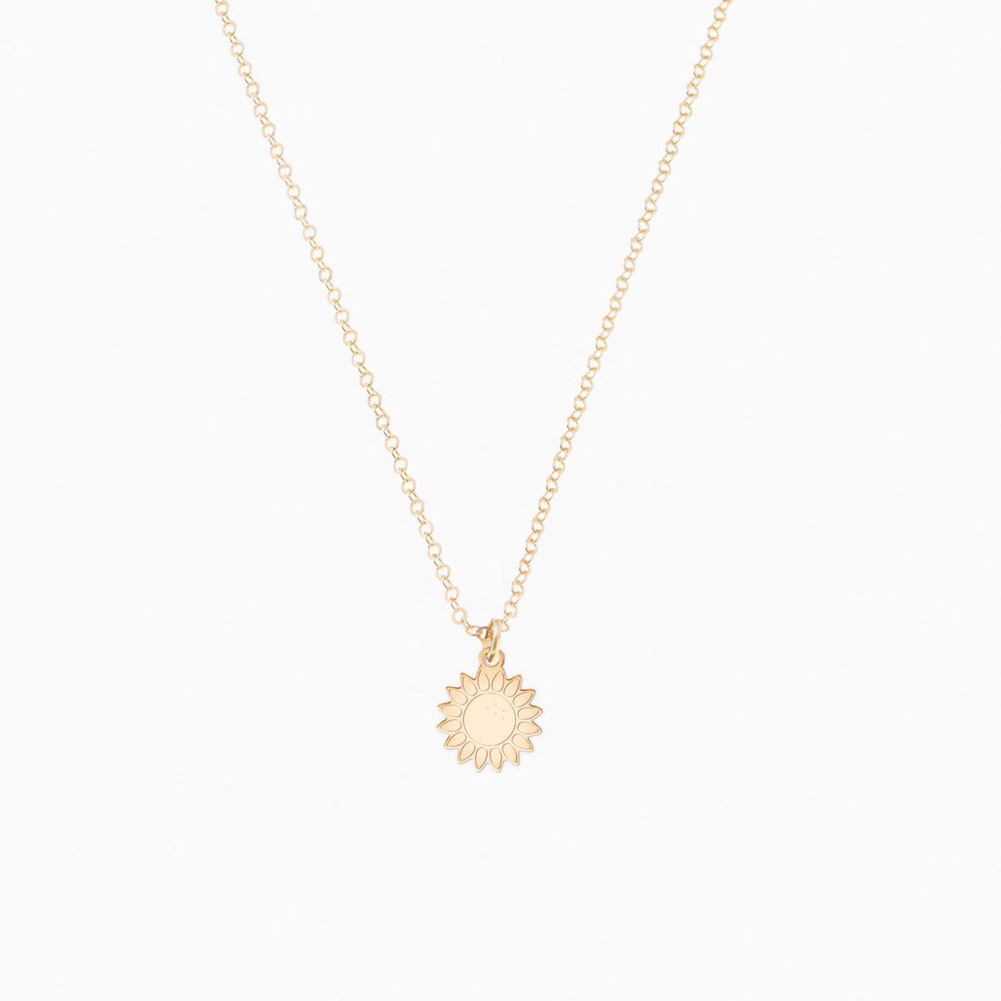 Sunflower Charm Necklace
