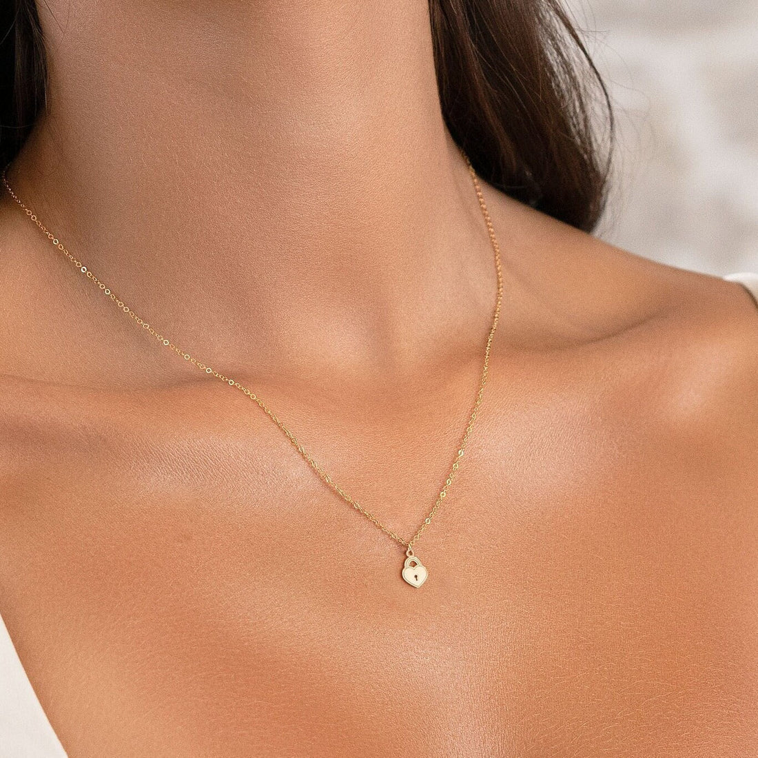 Heart Lock Pendant Necklace