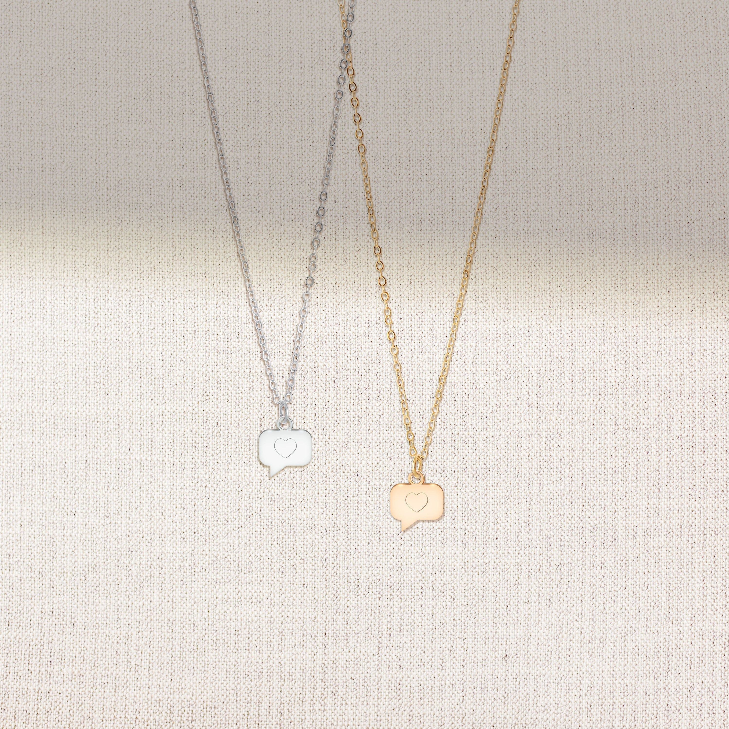 Love Speech Bubble Necklace