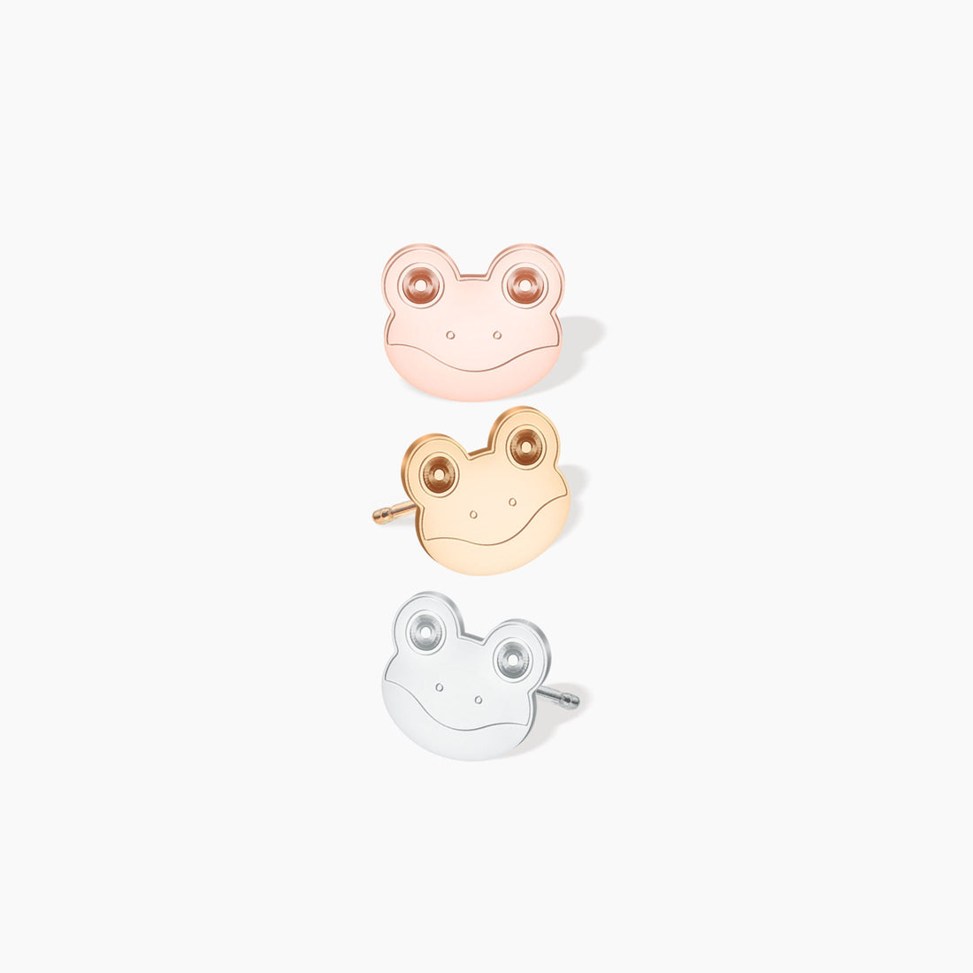 Frog Face Stud Earrings