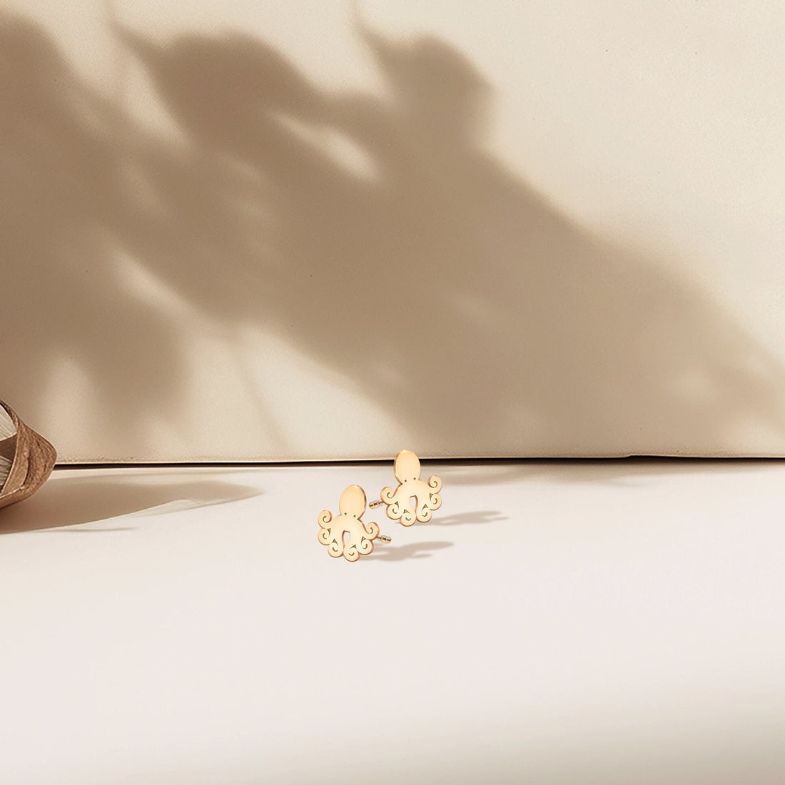 Elegant Octopus Stud Earrings